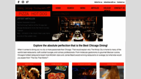 What Diningchicago.com website looked like in 2021 (3 years ago)