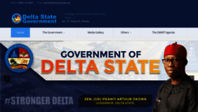 What Deltastate.gov.ng website looked like in 2021 (3 years ago)