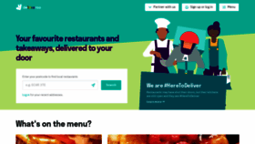 What Deliveroo.com website looked like in 2021 (3 years ago)