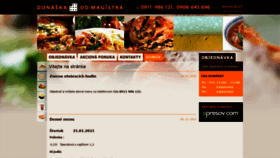 What Donaskaodmagistra.sk website looked like in 2021 (3 years ago)