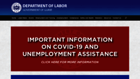 What Dol.guam.gov website looked like in 2021 (3 years ago)