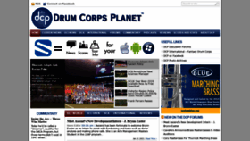 What Drumcorpsplanet.com website looked like in 2021 (4 years ago)