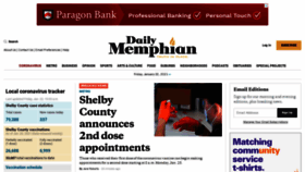 What Dailymemphian.com website looked like in 2021 (3 years ago)