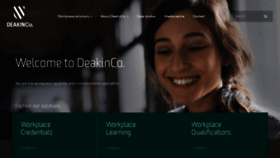 What Deakinco.com website looked like in 2021 (3 years ago)