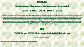 What Dmne.de website looked like in 2021 (3 years ago)