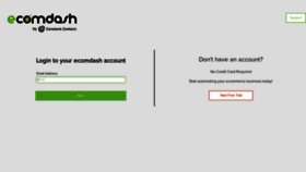 What Dashboard2.ecomdash.com website looked like in 2021 (3 years ago)