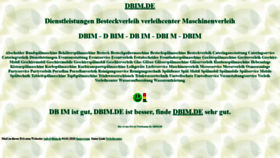 What Dbim.de website looked like in 2021 (5 years ago)