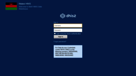 What Dhis2.health.gov.mw website looked like in 2021 (3 years ago)