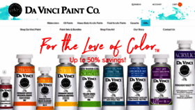 What Davincipaints.com website looked like in 2021 (4 years ago)