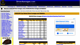 What Driveraverages.com website looked like in 2021 (3 years ago)