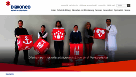 What Diakoneo.de website looked like in 2021 (5 years ago)