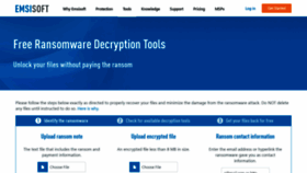What Decrypter.emsisoft.com website looked like in 2021 (3 years ago)