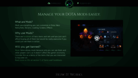 What Dota2mods.cn website looked like in 2021 (3 years ago)