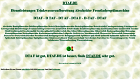 What Dtaf.de website looked like in 2021 (3 years ago)