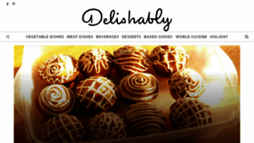 What Delishably.com website looked like in 2021 (3 years ago)