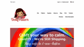What Dollypattern.com website looked like in 2021 (3 years ago)