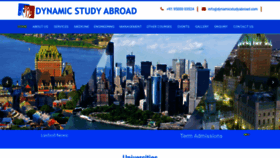 What Dynamicstudyabroad.com website looked like in 2021 (3 years ago)