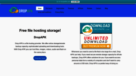 What Dropapk.net website looked like in 2021 (3 years ago)