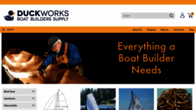 What Duckworks.com website looked like in 2021 (3 years ago)