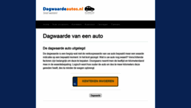 What Dagwaardeautos.nl website looked like in 2021 (3 years ago)