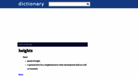 What Dictionary.education website looked like in 2021 (3 years ago)