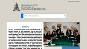 What Dictionnaire-academie.fr website looked like in 2021 (3 years ago)