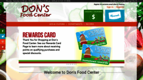 What Donsfoodcenter.com website looked like in 2021 (3 years ago)