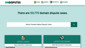 What Dndisputes.com website looked like in 2021 (3 years ago)