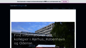 What Danskekollegier.dk website looked like in 2021 (3 years ago)