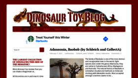 What Dinotoyblog.com website looked like in 2021 (3 years ago)