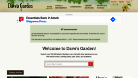 What Davesgarden.com website looked like in 2021 (3 years ago)