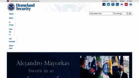 What Dhs.gov website looked like in 2021 (3 years ago)