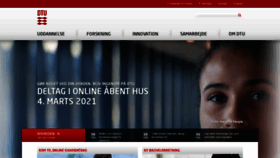 What Dtu.dk website looked like in 2021 (3 years ago)