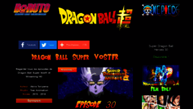 What Dragonballsuper-vostfr.com website looked like in 2021 (3 years ago)