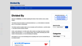 What Dividedby.org website looked like in 2021 (3 years ago)