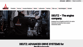 What Deutz.com website looked like in 2021 (3 years ago)
