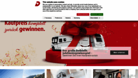 What Dethleffs.de website looked like in 2021 (3 years ago)