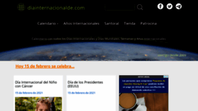 What Diainternacionalde.com website looked like in 2021 (3 years ago)