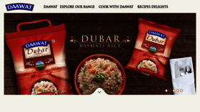 What Daawat.com website looked like in 2021 (3 years ago)