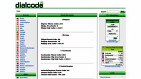 What Dialcode.org website looked like in 2021 (3 years ago)