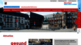 What Duesseldorf.de website looked like in 2021 (3 years ago)