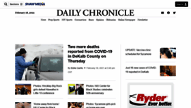 What Daily-chronicle.com website looked like in 2021 (3 years ago)