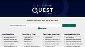 What Disclosurequest.com website looked like in 2021 (3 years ago)