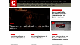 What Diariocorreo.pe website looked like in 2021 (3 years ago)