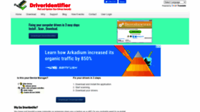 What Driveridentifier.com website looked like in 2021 (3 years ago)