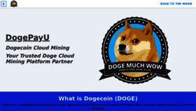 What Dogepayu.com website looked like in 2021 (3 years ago)