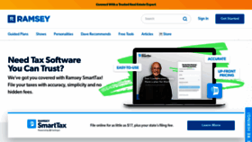 What Daveramsey.com website looked like in 2021 (3 years ago)