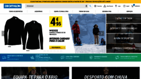 What Decathlon.pt website looked like in 2021 (3 years ago)