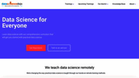 What Datasciencedojo.com website looked like in 2021 (3 years ago)