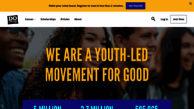 What Dosomething.org website looked like in 2021 (3 years ago)